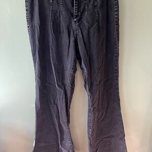 Forever 21 plus Black Denim Flares 0X